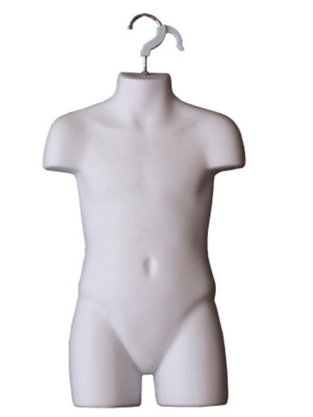 White Child Mannequin Torso Display Form Hanging Clothing Retail Size 5T 7